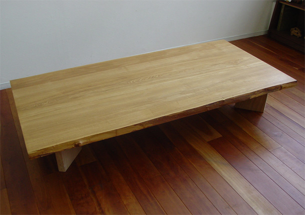 タモ無垢耳付き材 座卓・リビングテーブル 手づくり製作キット 木材 