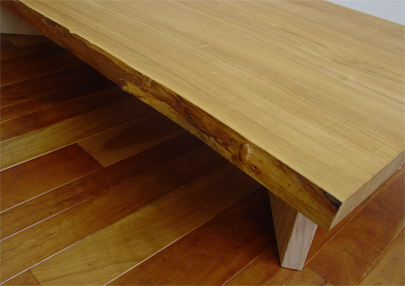 タモ無垢耳付き材 座卓・リビングテーブル 手づくり製作キット 木材 